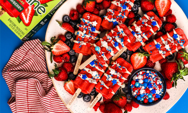 Red, White & Blue Strawberry Bars